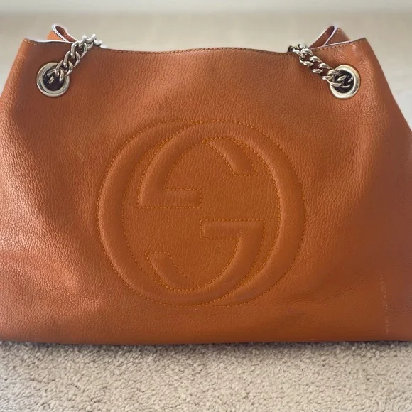 Gucci Bags Gucci Soho Orange Chain Bag Poshmark